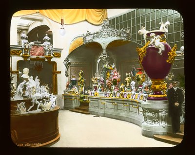 Paris Exposition: Royal Manufactory of Porcelain, German Porcelain Exhibit, 1900 by French Photographer